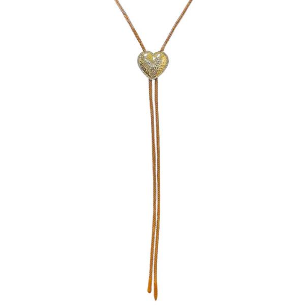 BOLO HEART PENDANT CORD NECKLACE