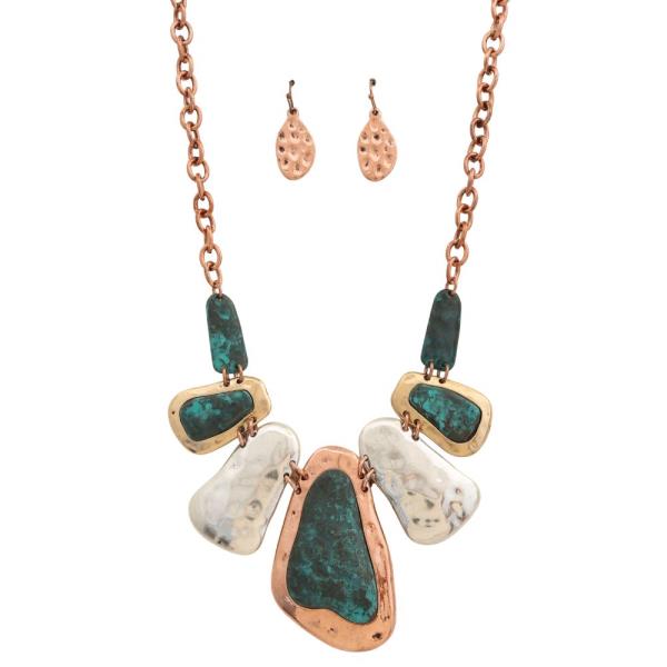 MULTI COLOR METAL NECKLACE