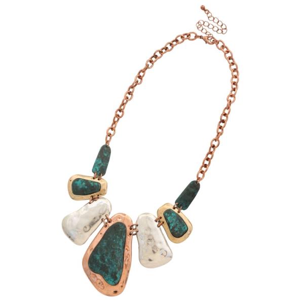 MULTI COLOR METAL NECKLACE