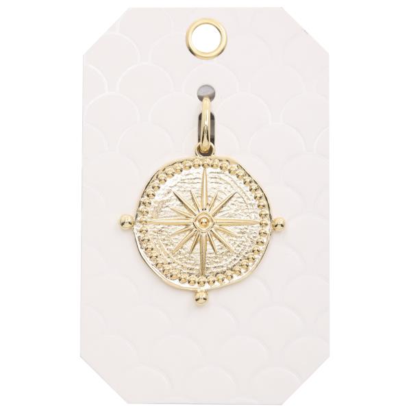ROUND STAR METAL BAG CHARM