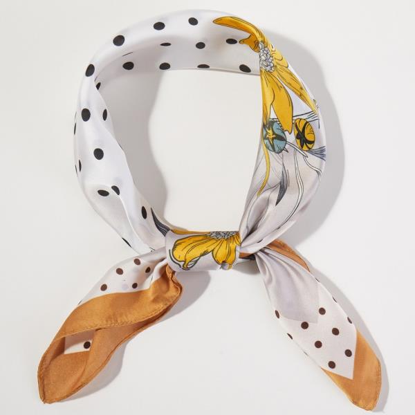 DOTTED DAISY PRINT BANDANA