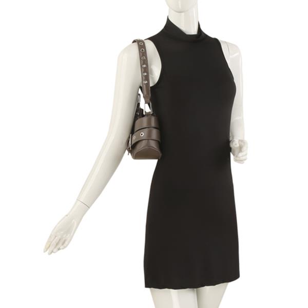 BUCKLE STRAP DESIGN SHOULDER BAG