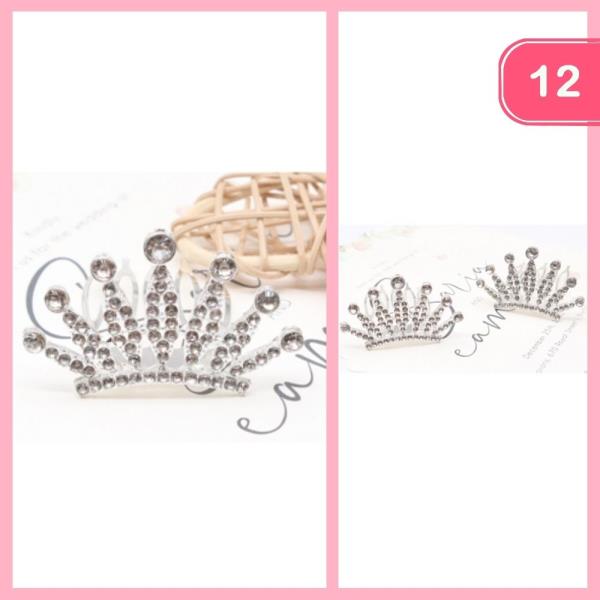 RHINESTONE TIARA (12 UNITS)