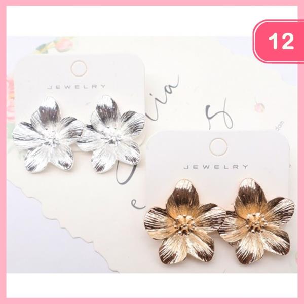 MEARTL FLOWER POST EARRING (12 UNITS)