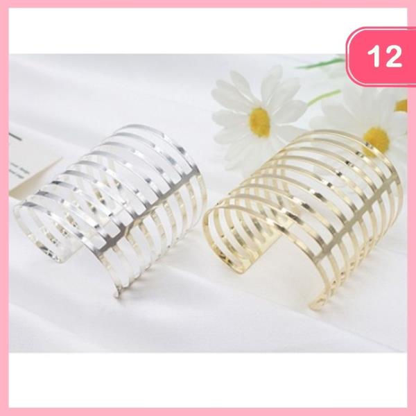 METAL CUFF BRACELET (12 UNITS)