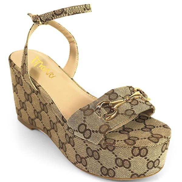 OPEN TOE PLATFORM SANDAL W HORSEBIT 12 PAIRS