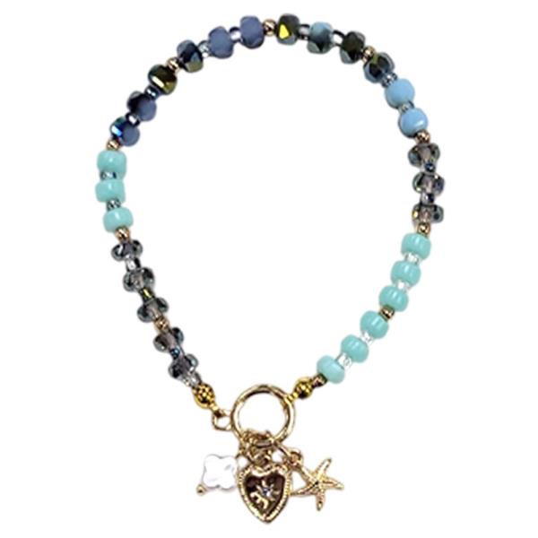 BEADED STARFISH STRETCH BRACELET