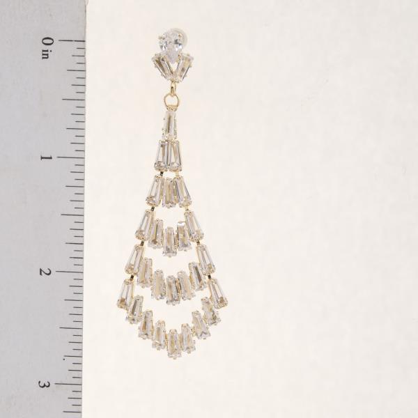 RHINESTONE DANGLE EARRING