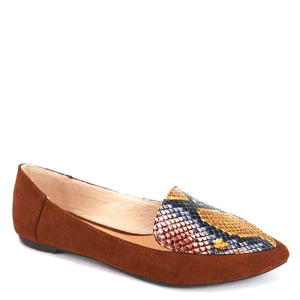 FASHION ANIMAL PRINT LOAFER STYLE SHOES 1 PAIR