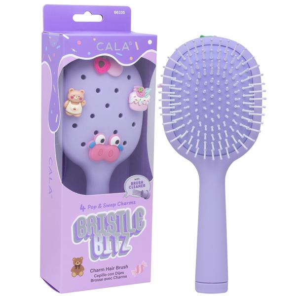 BRISTLE BITZ CHARM HAIR BRUSH LAVENDER