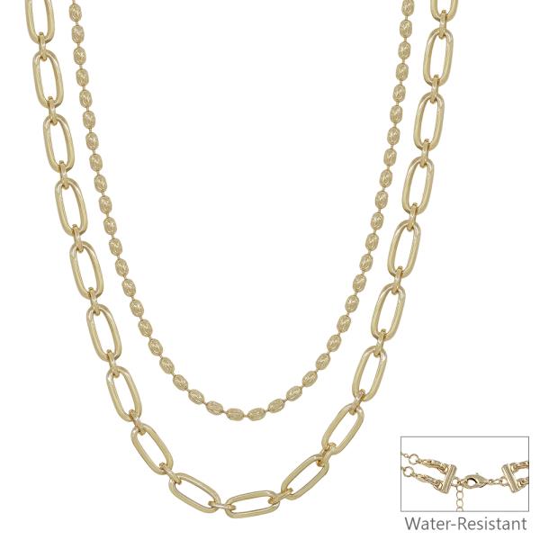 MULTIWAY LARGE FLAT CHAIN NECKLACE