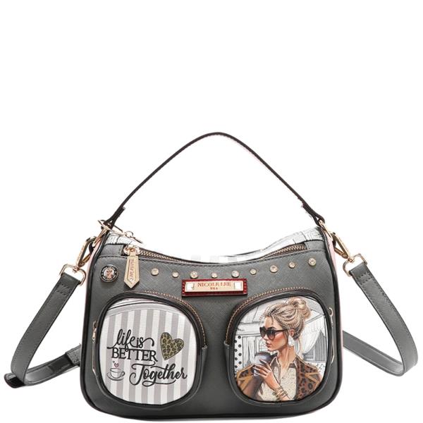 NICOLE LEE LADIES NIGHT OUT MINI SATCHEL BAG
