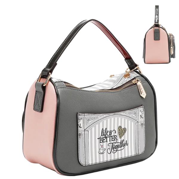 NICOLE LEE LADIES NIGHT OUT MINI SATCHEL BAG
