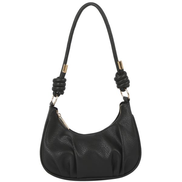 COLOR TEXTURED SHOULDER CROSSBODY BAG