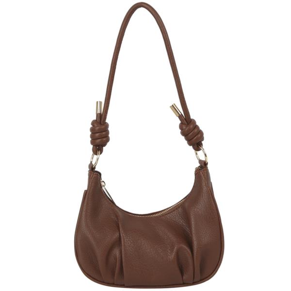 COLOR TEXTURED SHOULDER CROSSBODY BAG