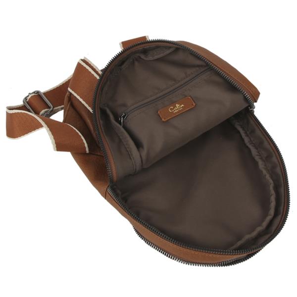 FASHION TASSEL ZIPPER SLING CROSSBODY BAG