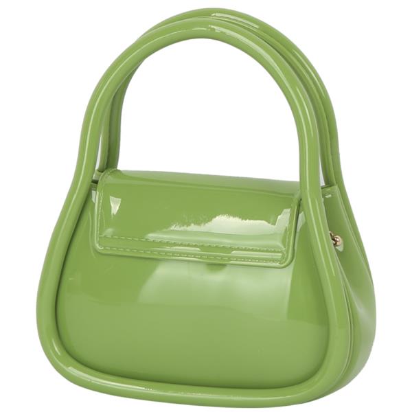 PLAIN COLOR HANDLE CROSSBODY BAG