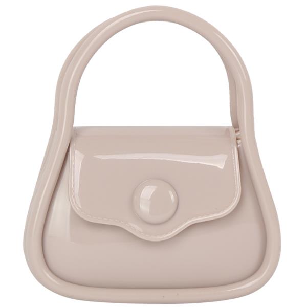 PLAIN COLOR HANDLE CROSSBODY BAG