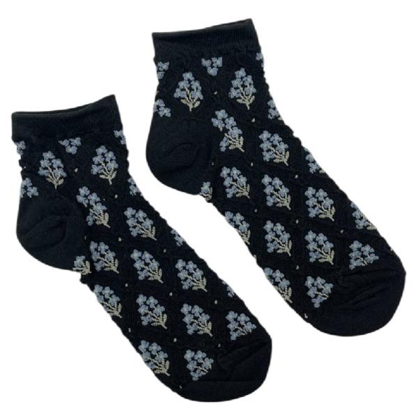FLOWER PATTERN ANKLE SOCKS