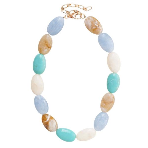 OVAL BEAD NECKLACE