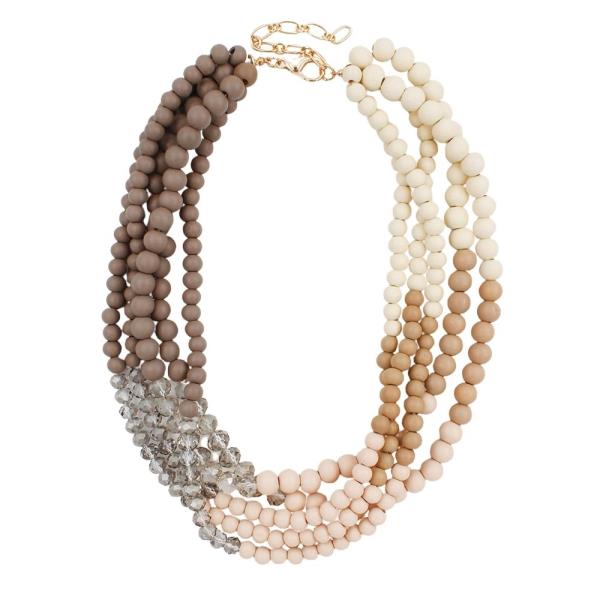 BEAD MULTI STRAND NECKLACE