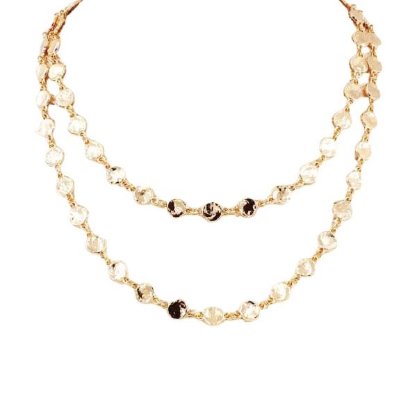 ROUND METAL LAYERED NECKLACE