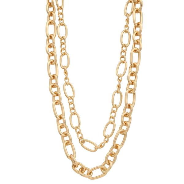 2 ROW CHAIN NECKLACE