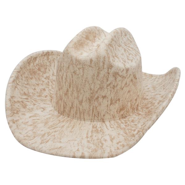 VINTAGE SAND WASH MICROSUEDE COWBOY HAT