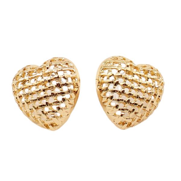 HEART SHAPE METAL EARRING