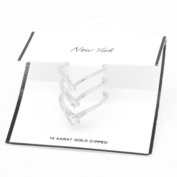 SECRET BOX 14K GOLD DIPPED RING SET