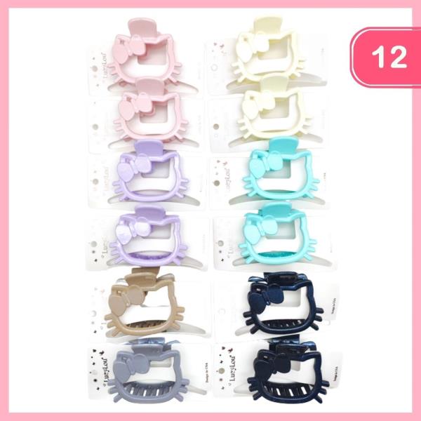 CUTE HAIR CAT CLAW CLIP (12 UNITS)