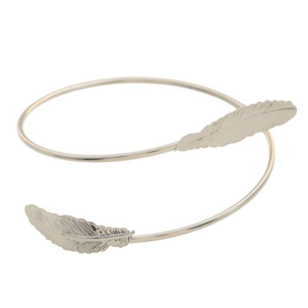 SDJ DOUBLE LEAF METAL ARM CUFF BRACELET