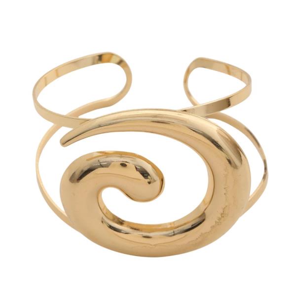 SDJ SWIRL METAL ARM CUFF BRACELET