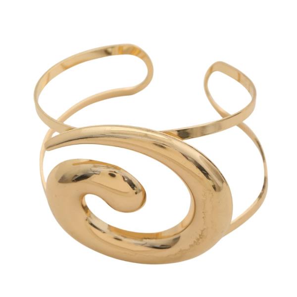 SDJ SWIRL METAL ARM CUFF BRACELET