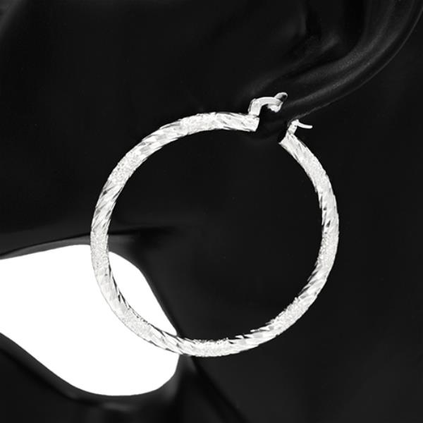 METAL 60MM HOOP EARRING