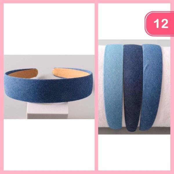 DENIM HEADBAND (12 UNITS)