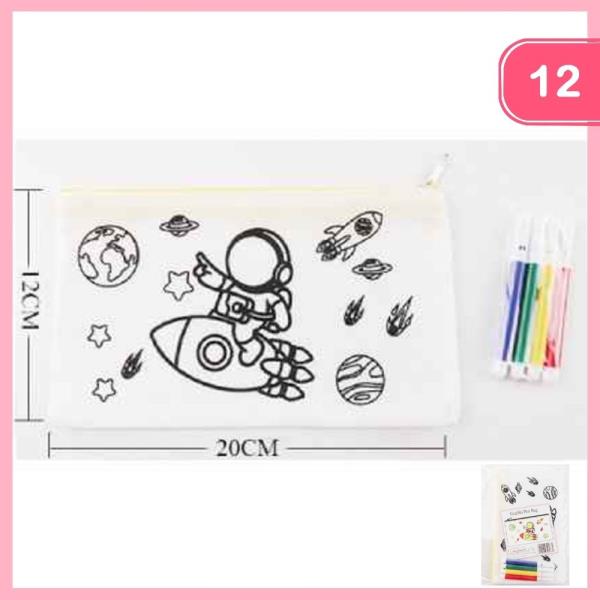 ASTRONAUT  DIY COLORING BAG CRAFT FOR KIDS (12 UNITS)