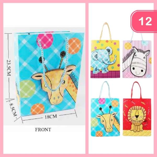 ANIMAL GIFT BAG (12 UNITS)