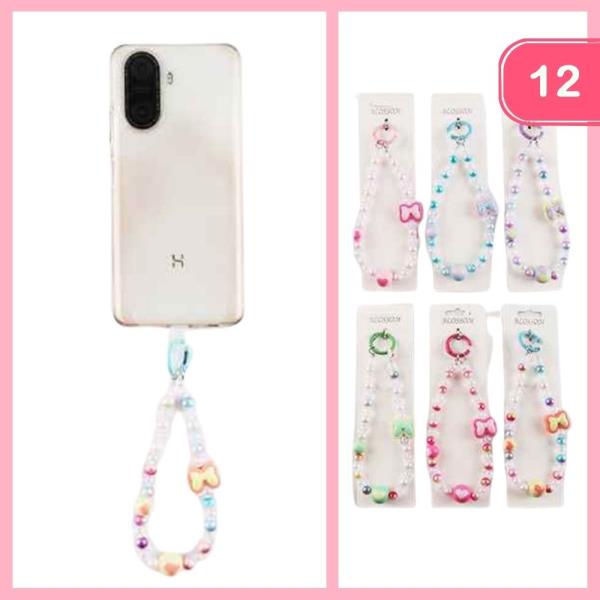 CUTE BEADED PHONE HANDLE (12 UNITS)