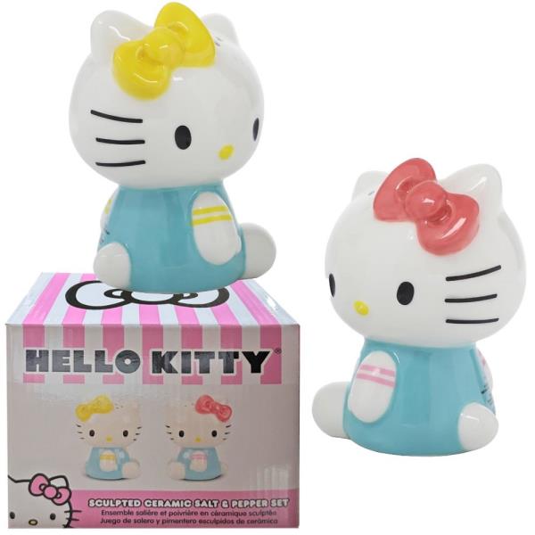 SCULPTED CERAMIC SALT G PEPPER SET