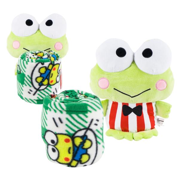 SANRIO KEROPPI CHARACTER & SILK TOUCH THROW SET