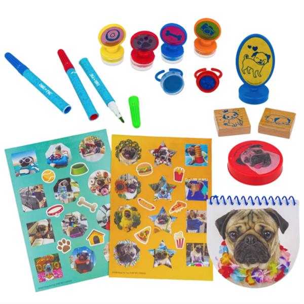 DOUG THE PUG STAMP AND DOODLE SET