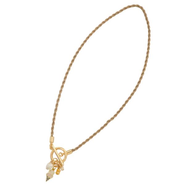 SODAJO ICE CREAM CHARM MULTI CHARM GOLD DIPPED NE
