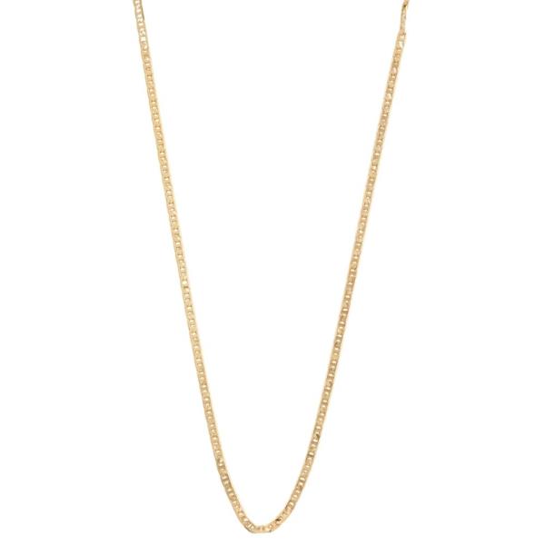 SODAJO CHAIN LINK METAL GOLD DIPPED NECKLACE