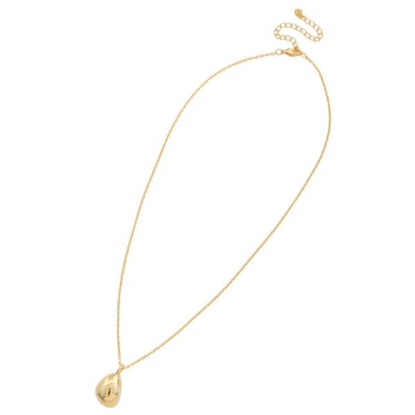 SODAJO METAL BEAD GOLD DIPPED NECKLACE