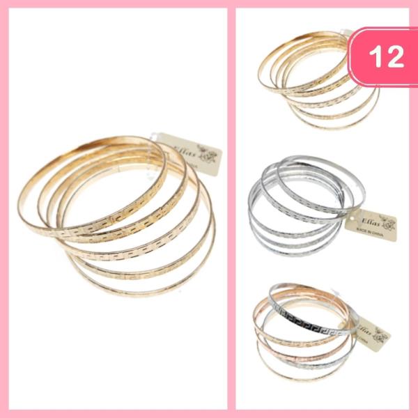 BANGLE BRACELETS (12 UNITS)