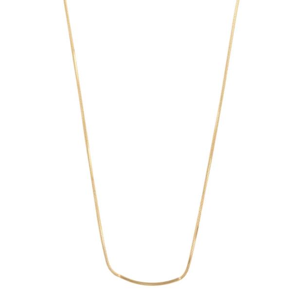 SODAJO METAL GOLD DIPPED NECKLACE