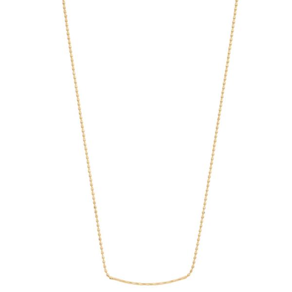 SODAJO DANITY LINK METAL BAR GOLD DIPPED NECKLACE