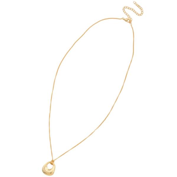 SODAJO METAL CHARM GOLD DIPPED NECKLACE