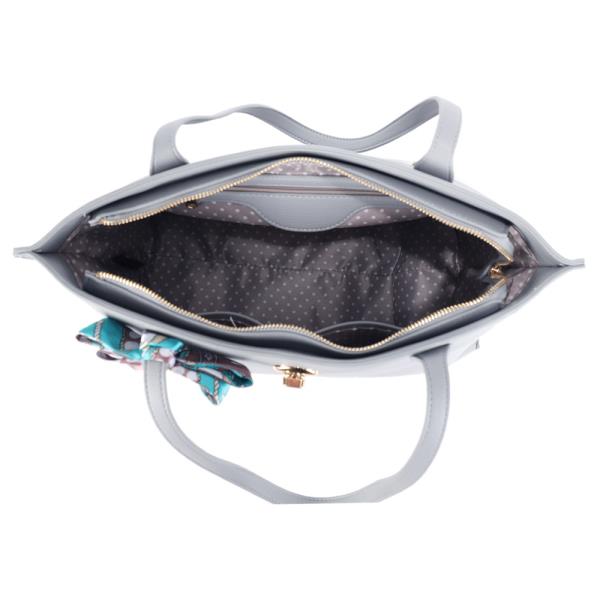 TOTE BAG POUCH SET WITH SILKY SCARF RIBBON